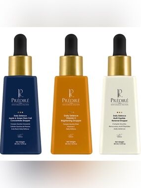 Predire Paris NIB Unisex Luxury Skincare- Daily Defense Nutrient Rich Serum Trio